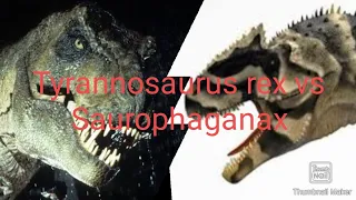 Tyrannosaurus rex vs Saurophaganax