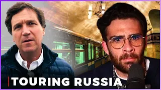HasanAbi Reacts to Tucker Carlson Propaganda Tour of Moscow, Russia