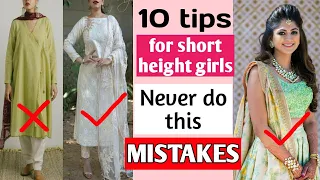 Top 10 dressing tips for short height girls/How to look taller in kurti/style guide for short girls