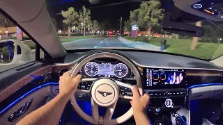 2021 Bentley Flying Spur V8 First Edition POV Night Drive (3D Audio)(ASMR)