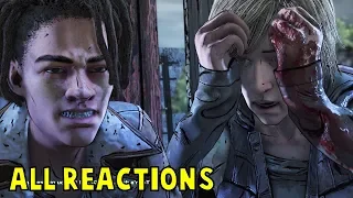 All Louis VS Violet Reactions to Tenn's Death -All Choices- The Walking Dead Final Season Episode 4