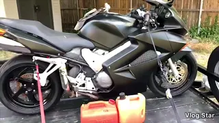 SIMPLE  How to remove gasoline from a motorcycle fuel tank