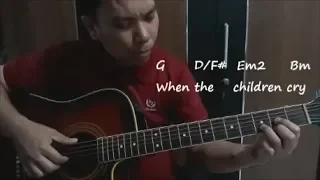 White Lion - When The Children Cry (Cover) Guitar Fingerstyle, Lyrics + Chord