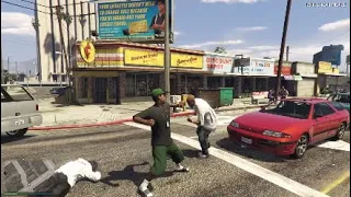 GTA 5 Lamar Fights For His Life