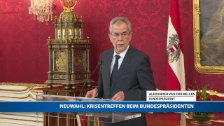 Neuwahl: Das sagt Bundespräsident Van der Bellen