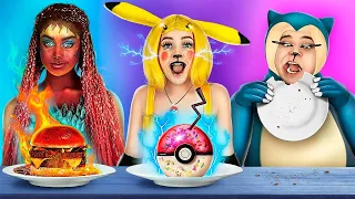 Kulinarne Wyzwanie Pokemonów! Pokemony kontra Żarcie! Pikachu w Realu