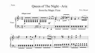 Queen of the Night Aria Piano Mozart