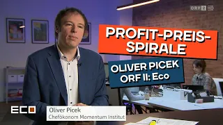 Hohe Preise: Inflation ist von Profiten getrieben - Oliver Picek bei ORF 'Eco'