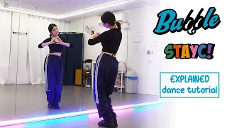 STAYC(스테이씨) 'Bubble' Dance Tutorial | EXPLAINED + Mirrored