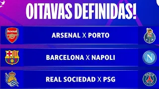 SORTEIO DOS OITAVAS DE FINAL DA CHAMPIONS LEAGUE 2023/2024 - CONFRONTOS DA LIGA DOS CAMPEÕES 2023