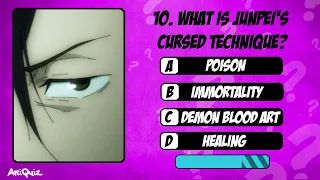 Jujutsu Kaisen Season 1 Quiz 2 For True Fans - Test Your Anime Knowledge!