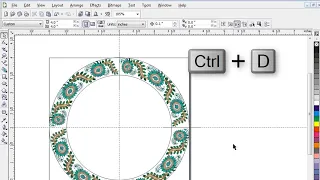 circle border design in coreldraw | coreldraw tutorial in hindi | border frame design | trbahadurpur