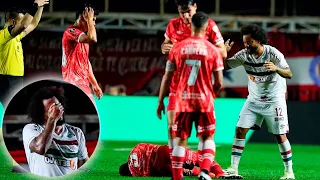 ESCALOFRIANTE: El planchazo de Marcelo que le provocó una lesión a Luciano Sánchez de Argentinos