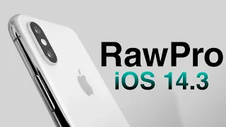 How to use Apple ProRAW on iPhone with ios 14.3?