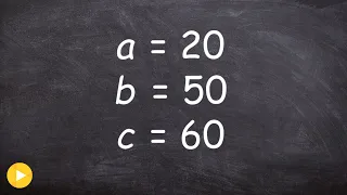 Find the missing measures, law of cosines then law of sines