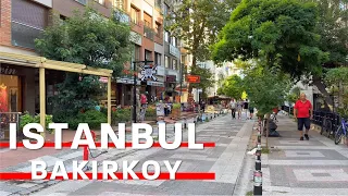 Istanbul Bakırköy | Walking Tour In Bakirkoy Neighborhood | 22 August 2022 | 4K UHD 60FPS
