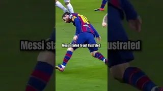 how messi get his only red card 🥵🤕😓#leo #football #barca