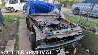 Cortina Mk4 Ghia 2.3 V6 Restoration || Scuttle Removal (P12)
