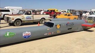 77 J & S Racing. May 2022 Elmo. A/BFS. SCTA El Mirage dry lake bed