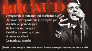 Gilbert Bécaud - Les marchés de Provence - Paroles (Lyrics)