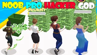 NOOB vs PRO vs HACKER vs GOD - Money Run 3D 🤑💸