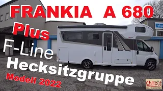 Wohnmobil mit Hecksitzgruppe💖 FRANKIA  A 740 Plus F-Line Modell 2022 Alkoven mal anders✌ Roomtour👌