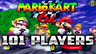 SUPER MARIO KART de 101 PLAYERS jugadores Amazing Racing     #SUPERMARIOKART