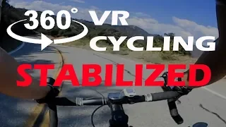 STABILIZED Virtual Cycling in 360° VR for Indoor Trainers and Exercise Bikes