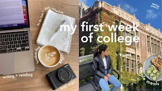 a week in my life // first days of college, many coffee shops | a realistic student vlog 👩🏻‍💻📚