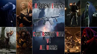 CQBR Assault Rifle VS All Bosses - Resident Evil 4 Remake (Professional) 4K 60Fps