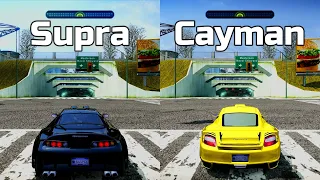 NFS Most Wanted: Toyota Supra vs Porsche Cayman S - Drag Race