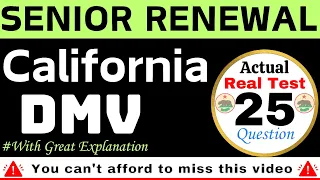 California DMV Written Test 2024 | DMV Senior Written Test 2024 California | #californiadmvtest