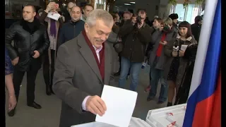 Евгений Савченко проголосовал на выборах президента
