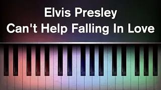Elvis Presley - Can't Help Falling In Love (Karaoke Piano/Female Key)