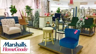 MARSHALLS HOMEGOODS HOME FURNITURE ARMCHAIRS TABLES DECOR SHOP WITH ME SHOPPING STORE WALK THROUGH