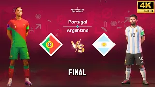 FIFA 23 - Portugal vs Argentina | Ft. Ronaldo vs Messi | FIFA World Cup Final Match [4K60]