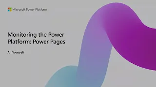 Monitoring the Power Platform: Monitoring Power Pages