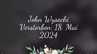 John Wysocki Verstorben: 18. Mai 2024. Schlagzeuger