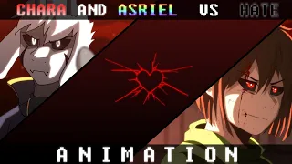 Chara and Asriel vs HATE | Season Finale | Glitchtale EP9 "Hope" Fight scenes