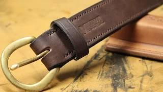 hand stitched belt