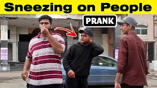 Sneezing Prank | Sneezing on People Prank | Israr World