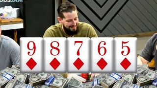 STRAIGHT FLUSH Vs Full House?! Insane Ending!