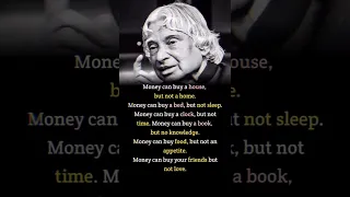 Money can buy a house - Apj Abdul Kalam #shorts