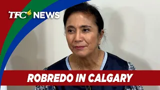 Ex-PH VP Robredo visits relatives, meets with Fil-Canadians in Calgary | TFC News Alberta, Canada