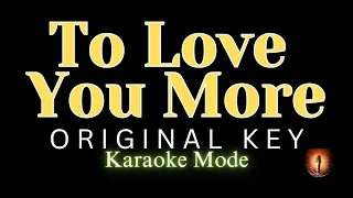 Celine Dion / To Love You More / Karaoke Mode / Original Key