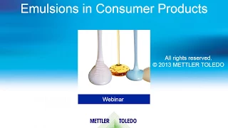 Improve the Stability of Emulsions with Inline Droplet Size Measurements – Application Webinar