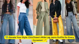 "👖 Wide Leg Wonders: ChicChase's Ultimate Guide to Styling Wide Leg Jeans for Any Event! 🌟"