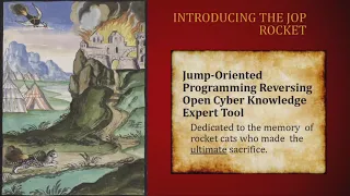 Dr Bramwell Brizendine - JOP ROCKET A Wicked Tool for JOP Gadget Discovery - DEF CON 27 Conference