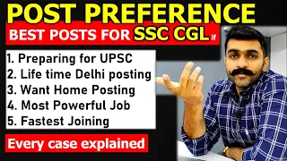 Best SSC CGL Post Preference | How to fill SSC CGL Post preference | Topper post preference  SSC CGL