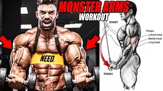 MONSTER ARMS WORKOUT 💥 BEST 6 EXERCISES